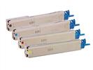 CX3530 - Okidata COMPATIBLE 4 PACK COMBO ALL COLORS HIGH YIELD Toner for C3400 C3400N 3530 P
